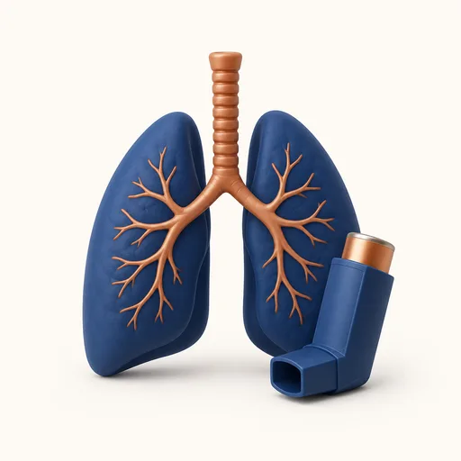 Illustration Asthma bronchiale