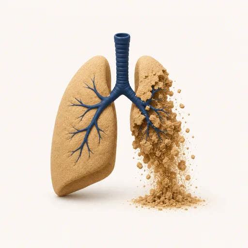 Illustration Lungenfibrose